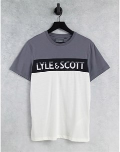 Серая футболка с логотипом Lyle & scott