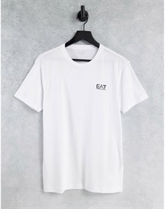 Белая футболка с маленьким логотипом Armani Core ID Ea7