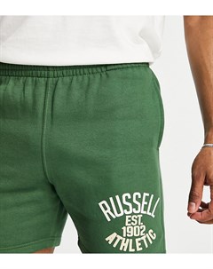 Зеленые трикотажные шорты EST 1902 Russell athletic