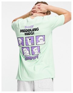 Зеленая футболка с принтом Scooby Doo Meddling Kids Poetic brands