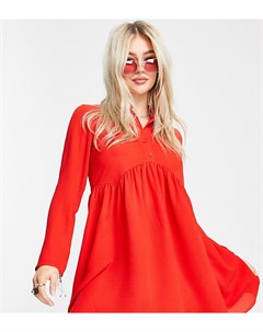 Красное свободное платье мини ASOS DESIGN Petite Asos petite