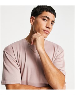 Дымчато розовая футболка в рубчик Vai21