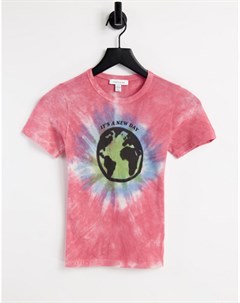Разноцветная футболка с принтом Wonderful World Baby Topshop