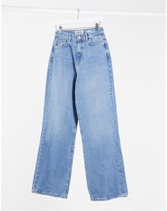 Синие широкие джинсы New look
