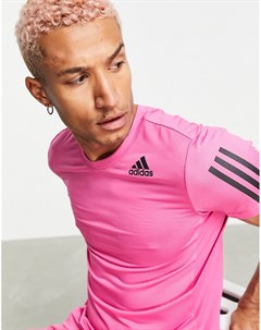 Розовая футболка с логотипом BOS adidas Training Aero Ready Adidas performance