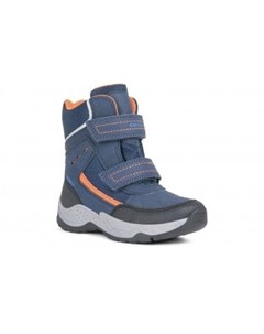 Ботинки зимние Geox Sentiero синий оранжевый Mothercare