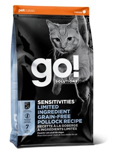 Корм беззерновой для котят и кошек с чувствительным пищеварением с минтаем 3 63 кг @go