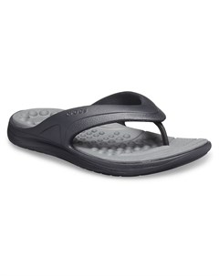 Шлепанцы Reviva Flip Black Slate Grey Crocs