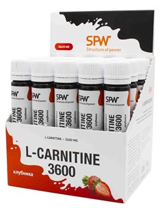 Л карнитин L Carnitine 3600 20 х 25 мл клубника Spw