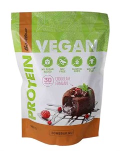 Протеины Vegan Protein 900 гр клубника банан Bombbar