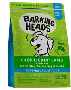 Сухой корм Мечты о ягненке с ягненком и рисом для собак малых пород 4 кг Barking heads