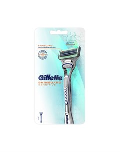 Мужской станок для бритья Skinguard Sensitive сменная кассета Gillette