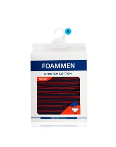 Мужские трусы слипы Fo90544 синие в красную полоску M Foammen