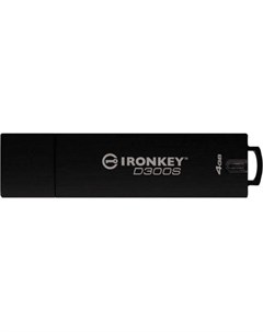 Флешка 4Gb IronKey D300S Basic USB 3 1 черный Kingston