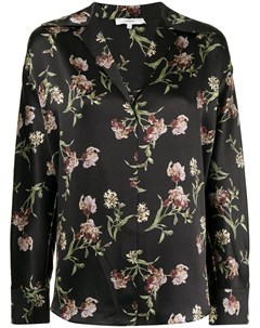 Блузка из органического шелка с цветочным принтом Vince