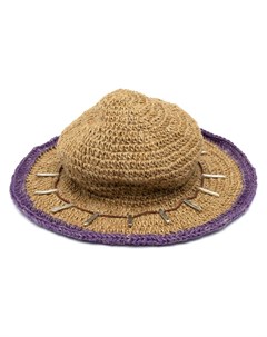 Соломенная шляпа с контрастной отделкой Youths in balaclava