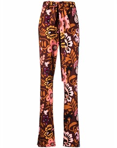 Расклешенные брюки с цветочным принтом La doublej