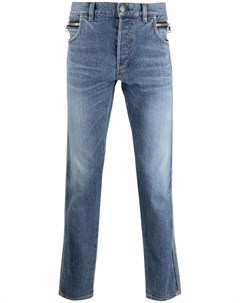 Зауженные джинсы с тисненым логотипом Balmain