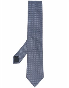 Шелковый галстук с геометричной вышивкой Ermenegildo zegna