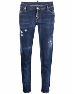 Укороченные джинсы с прорезями Dsquared2