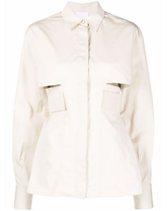 Рубашка с длинными рукавами и вырезами Givenchy