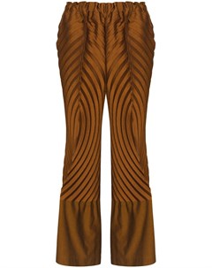 Расклешенные плиссированные брюки Issey miyake