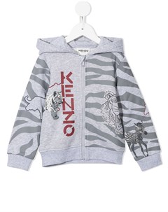 Худи на молнии с логотипом Kenzo kids