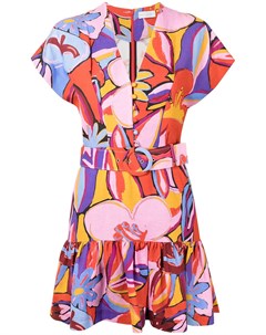 Платье мини Positano с графичным принтом Rebecca vallance