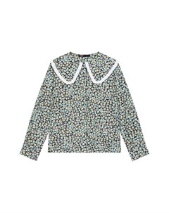 Блузка из хлопка с принтом в виде цветов Maje