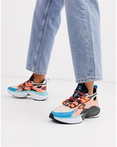 Оранжевые синие кроссовки Signal Nike