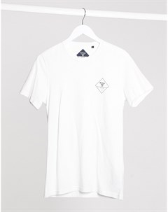 Белая футболка с логотипом Barbour Barbour beacon