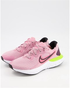 Розовые кроссовки Renew Run 2 Nike running