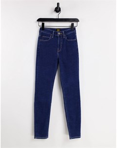 Темно синие джинсы скинни с завышенной талией Lee Scarlett Lee jeans