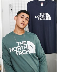 Зеленый лонгслив Standard The north face