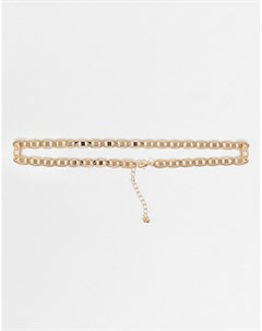 Золотистое ожерелье в винтажном стиле Asos design