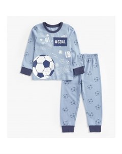 Пижама Футбол голубой синий Mothercare