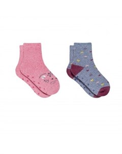 Носки детские 2 пары серый розовый Mothercare