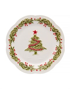 Тарелка десертная Christmas Bordallo pinheiro