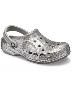 Сабо женские Baya Glitter Clog Silver Crocs