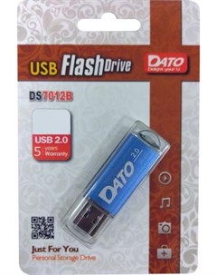 Флеш Диск 16Gb DS7012 DS7012B 16G USB2 0 синий Dato