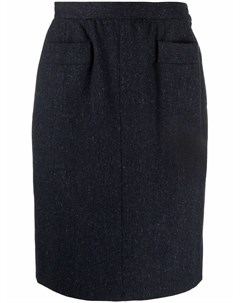 Прямая юбка 1980 х годов с завышенной талией Yves saint laurent pre-owned