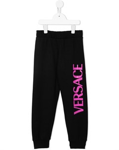 Спортивные брюки свободного кроя с логотипом Versace kids