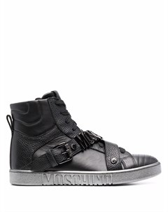 Высокие кроссовки с логотипом Moschino