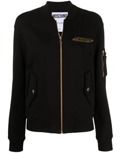 Куртка на молнии с логотипом Moschino