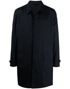 Однобортное пальто с потайной застежкой Brioni