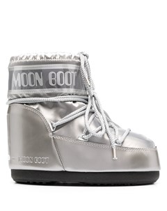 Дутые ботинки Monaco с эффектом металлик Moon boot