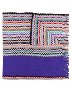 Шерстяной шарф с узором зигзаг Missoni