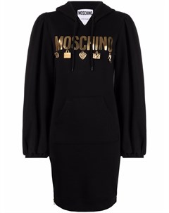 Платье худи с логотипом Moschino