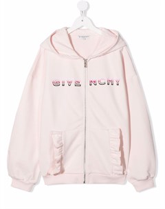 Худи на молнии с логотипом Givenchy kids