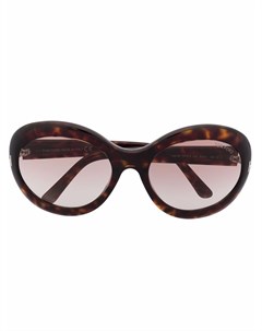 Солнцезащитные очки черепаховой расцветки Tom ford eyewear